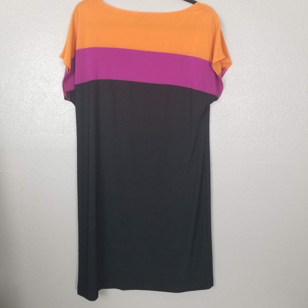 Tiana B. Color Block Stretch Jersey Dress L Career - Picture 3 of 6